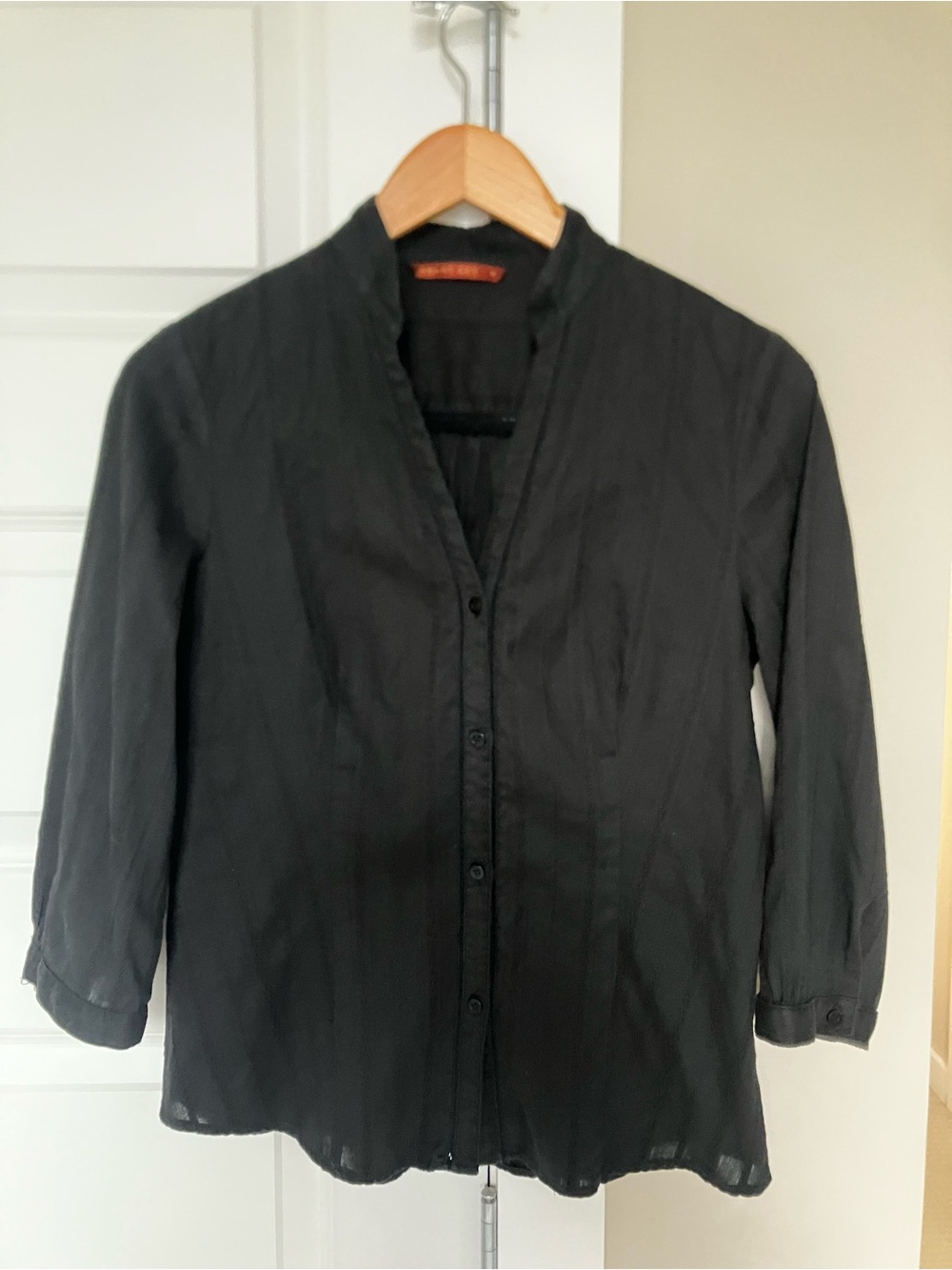 Smart Set Black Casual Button-Down Shirt